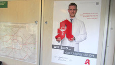 Apotheken-Kampagne in Bahnhöfen
