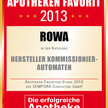 Rowa® Technologies von CareFusion erneut zum „Apotheken Favorit 2013” gewählt