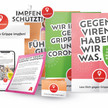 Grippeimpfungen: Plakate für Apotheken