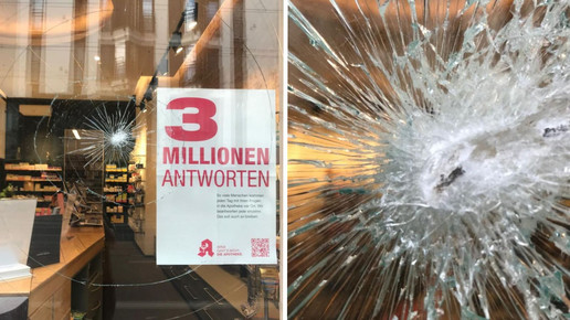 Vandalismus: Scheibe eingeschlagen, Schaden über 10.000 Euro