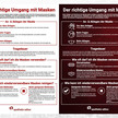 Kundenflyer: Der richtige Umgang mit der Maske Kundenflyer: Der richtige Umgang mit der Maske