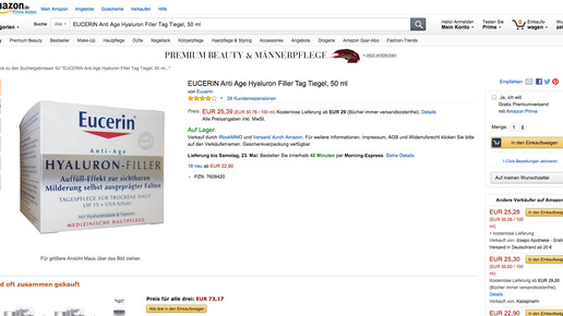 eucerin amazon hyaluronfiller detail screenshot