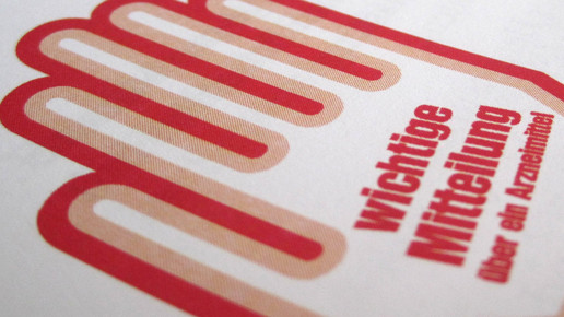 Foto eines Ausdrucks eines Rote-Hand-Briefs.