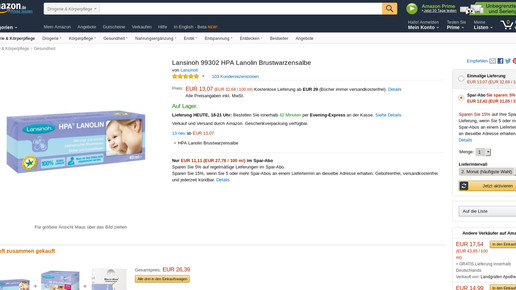 160519 lansinoh lanolin amazon screenshot