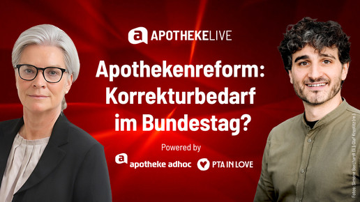Simone Borchardt und Ates Gürpinar beim APOTEHEKE LIVE zur Apothekenreform