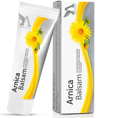 Arnica Balsam: „Angel in Quiet Arnica Balsam mit natürlichen Inhaltsstoffen aus Arnicablüten, Rosmarinöl und Campher der medphano Arzneimittel GmbH“