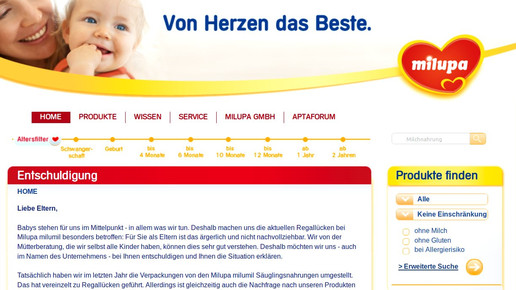 milupa screenshot milupa