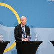 Personen v.l.: Dr. André Breddemann (Barmer), BMG-Abteilungsleiter Thomas Müller und Dr. Christopher Kirsch, Vorsitzender der AG Pro Biosimilars und Head of Market Access bei Sandoz Germany, auf dem Symposium der AG Pro Biosimilars in Berlin.