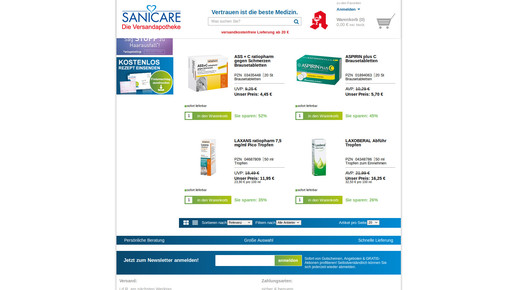 sanicare vergleich3 scs