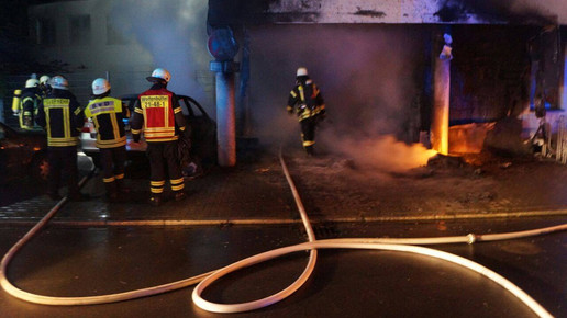 Brand AErztehaus 2 Feuerwehr Wolfenbuettel