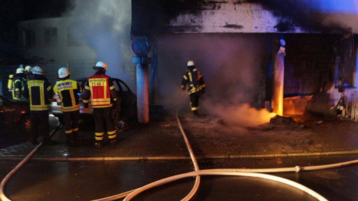 Brand AErztehaus 2 Feuerwehr Wolfenbuettel
