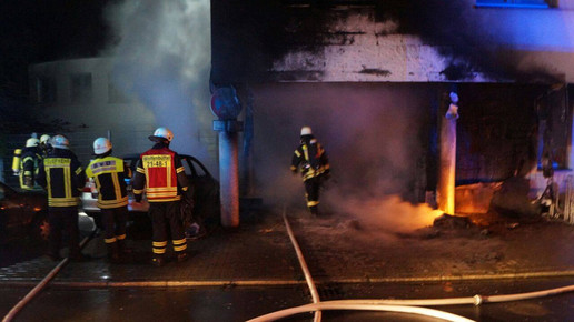 Brand AErztehaus 2 Feuerwehr Wolfenbuettel