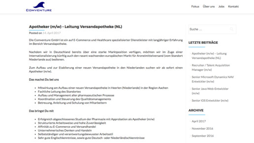 medpex stellenanzeige comventure scs