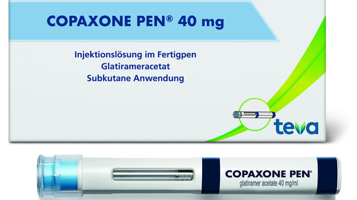 Copaxone als Pen: Ohne Auslöseknopf, mit neuem Logo