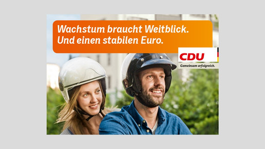 cdu wahlkampf euro