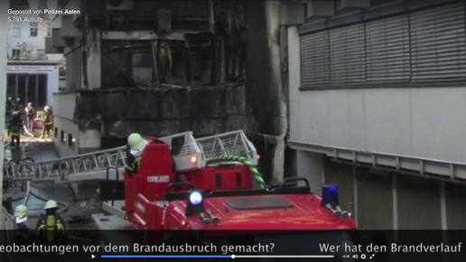 Brand 5 Polizei Aalen