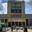 Eingang zur Cannabis-Messe Mary Jane an der Messe Berlin