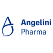 Zusehen ist das Logo der Angelini Pharma. Links ist das Logo in Blau abgebildet und rechts steht in großer Schrift "Angelini Pharma" untereinenander