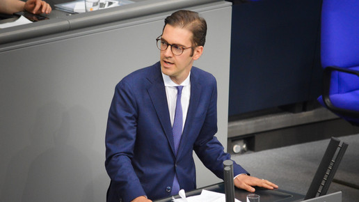 Abgeordnete Stephan Pilsinger (CSU) im Bundestag. 