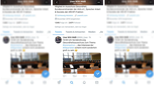 Coronavirus: AfD twittert Fake-News
